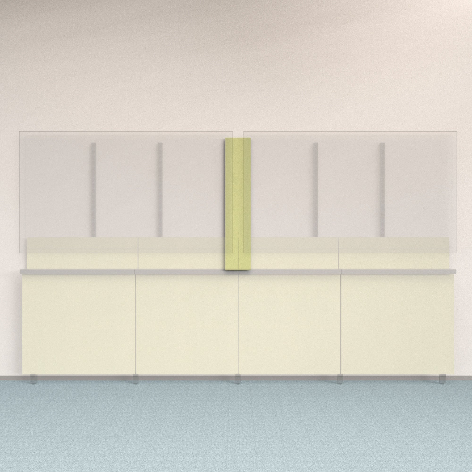 Framework Accent Wall Panel in Aloe finish.