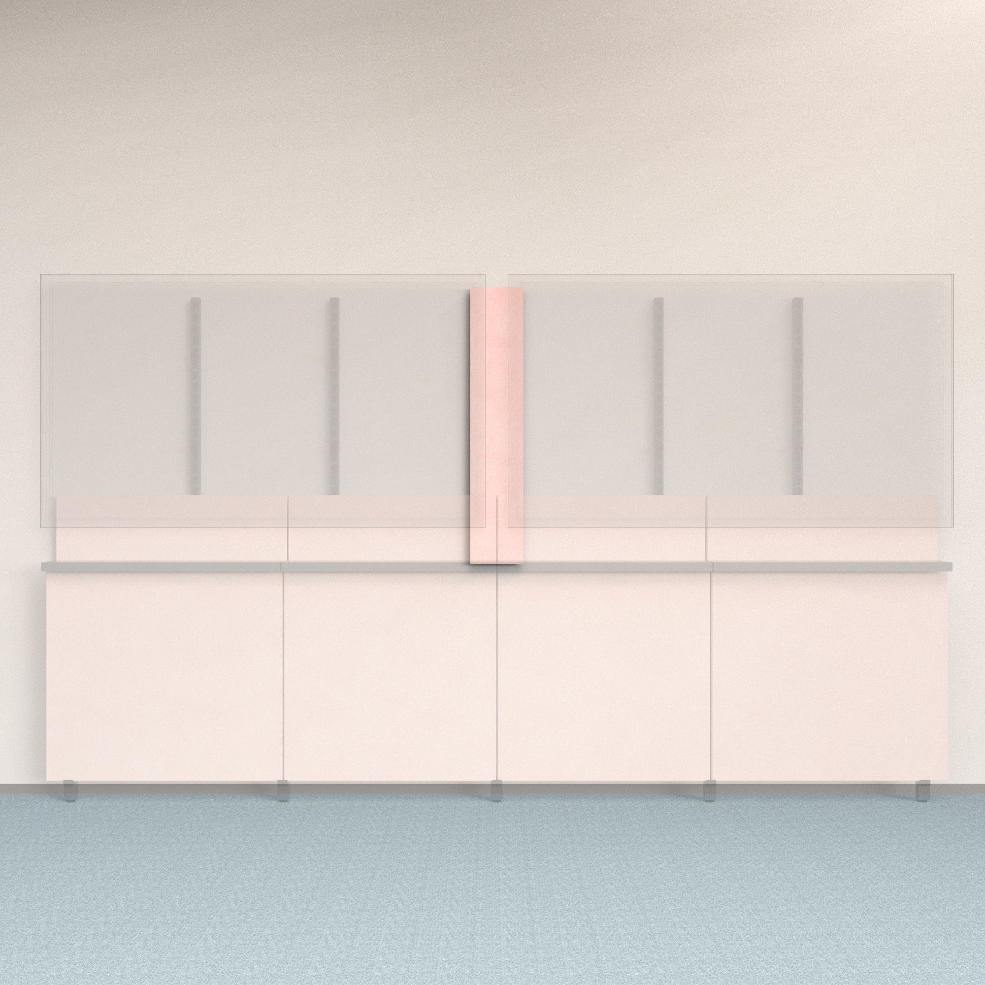 Framework Accent Wall Panel in Coral finish.