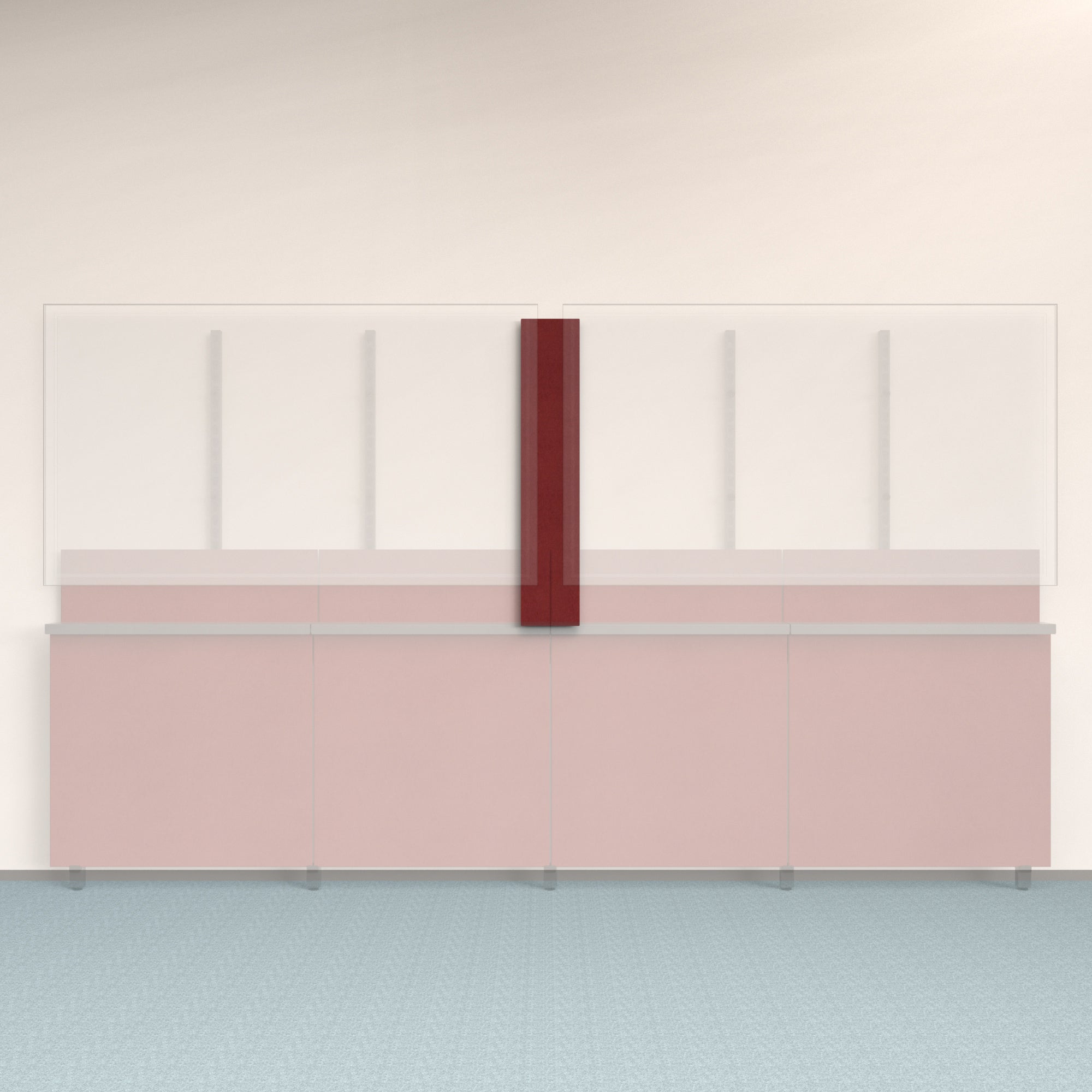 Framework Accent Wall Panel in Ruby finish.