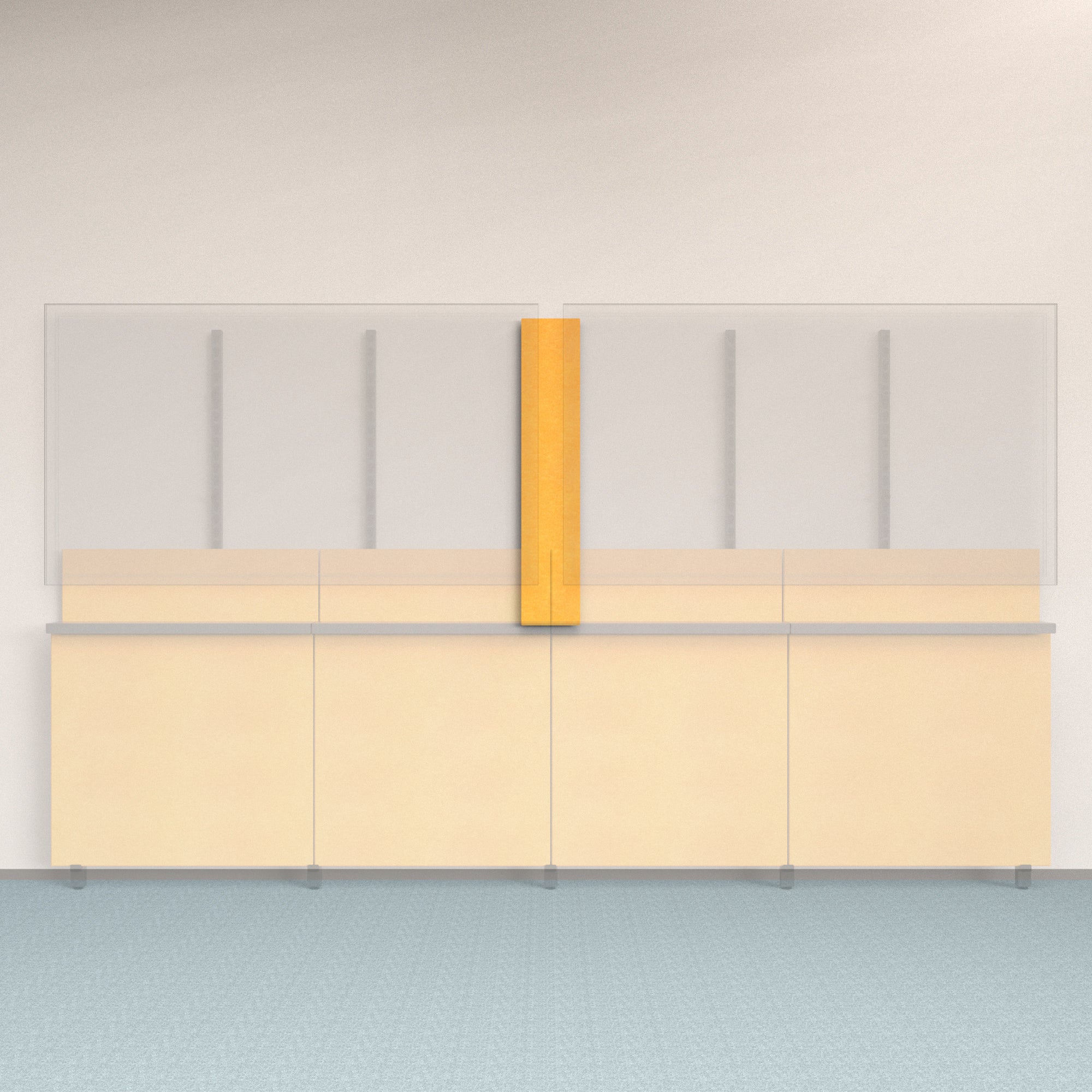 Framework Accent Wall Panel in Mustard finish.