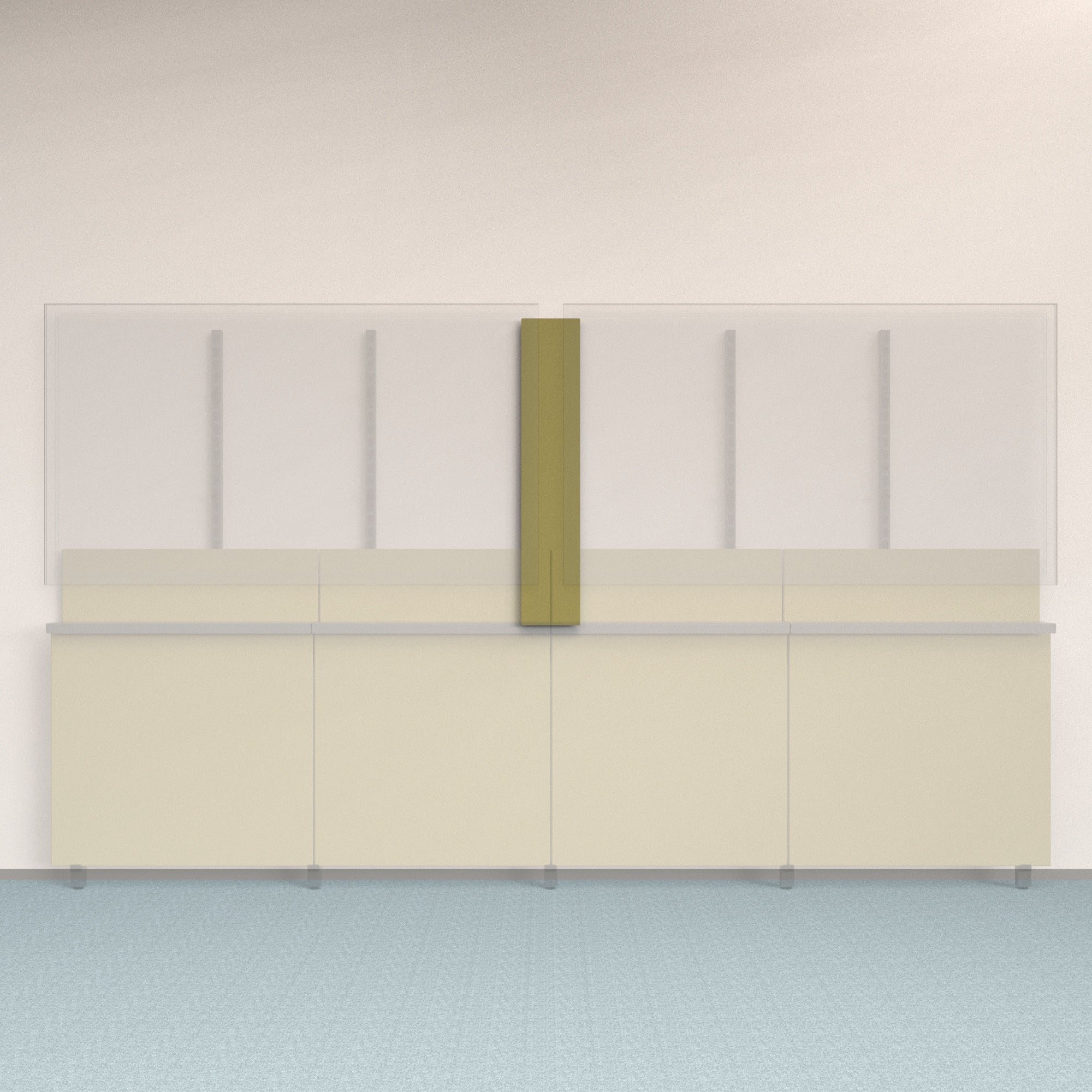 Framework Accent Wall Panel in Olive finish.