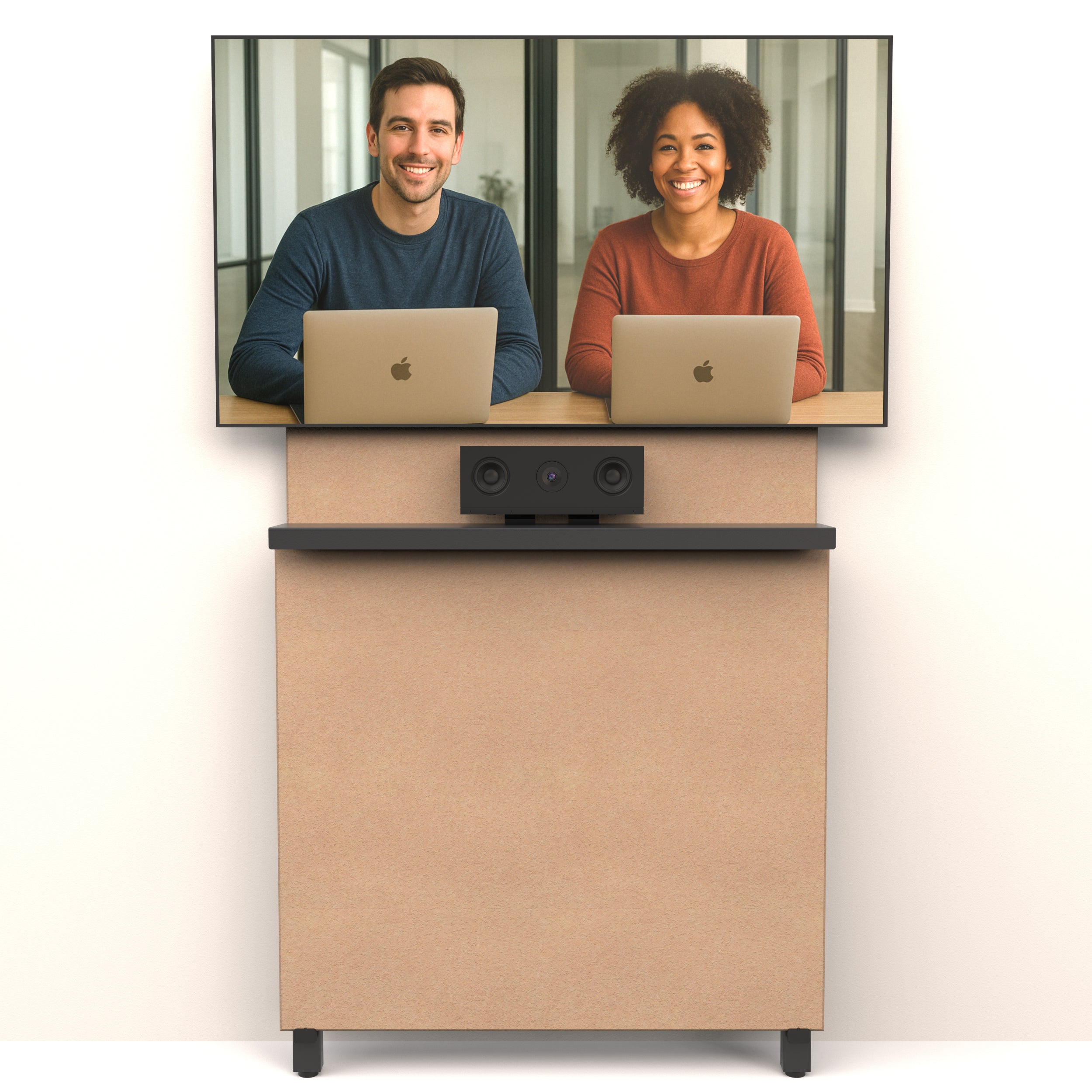 Universal Camera Mount supporting a video bar on Framework.