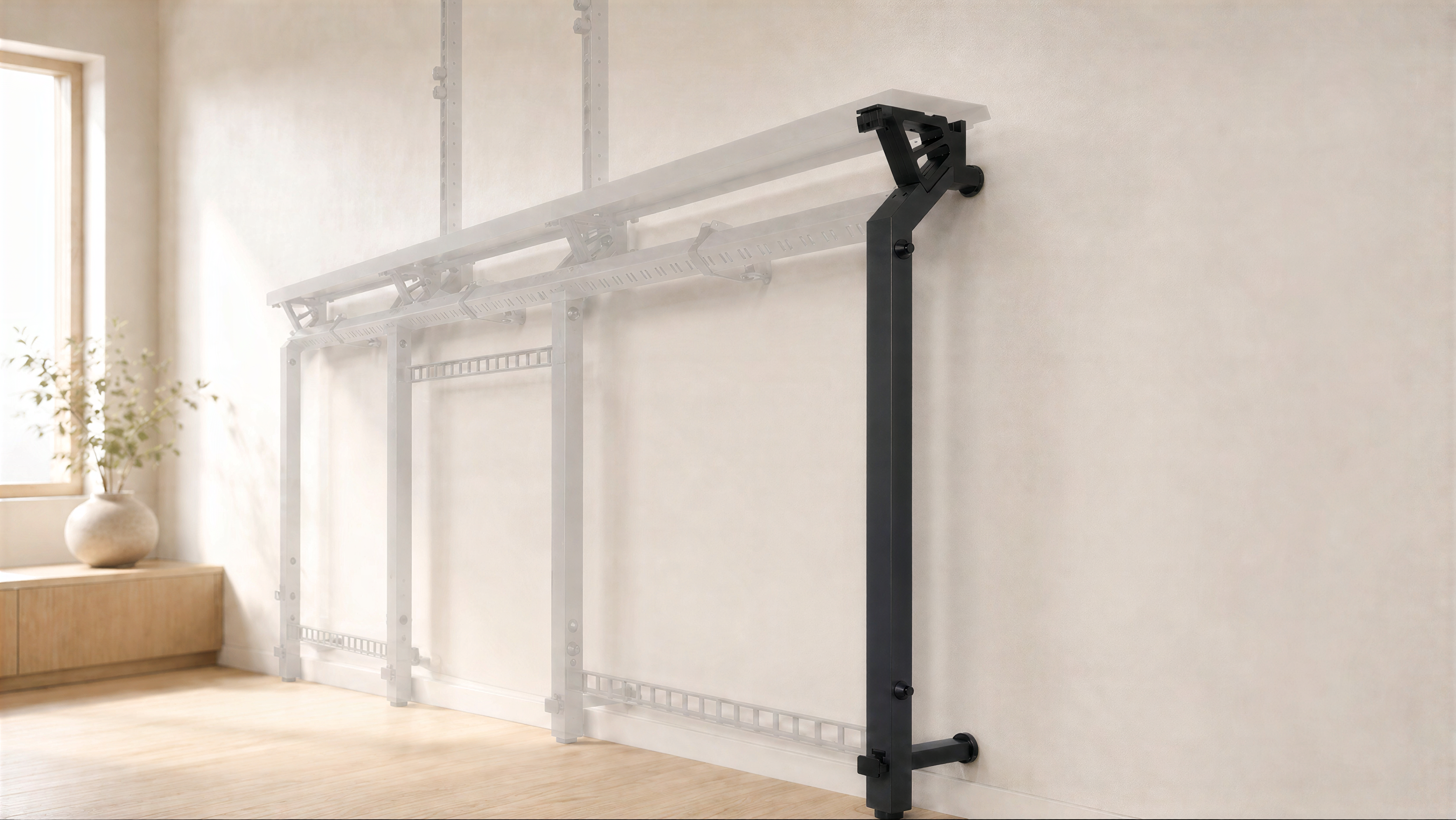 Framework Leg installed with Framework components.