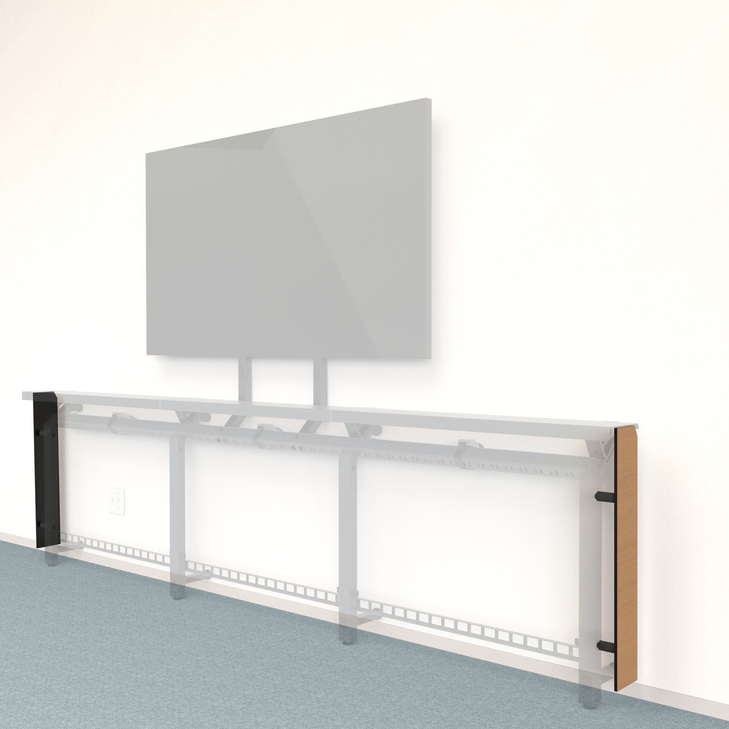 Framework Tall End Cap Set in alternate 3M DI-NOC finish.