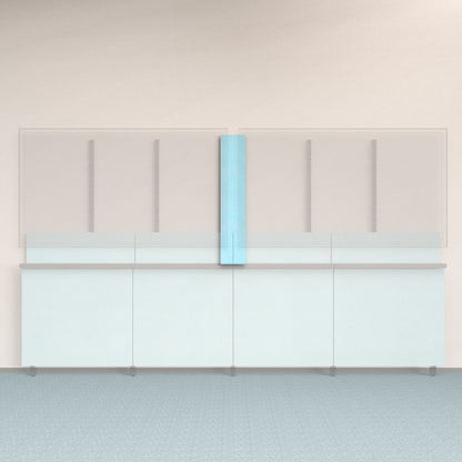 Framework Accent Wall Panel in Baby Blue finish.