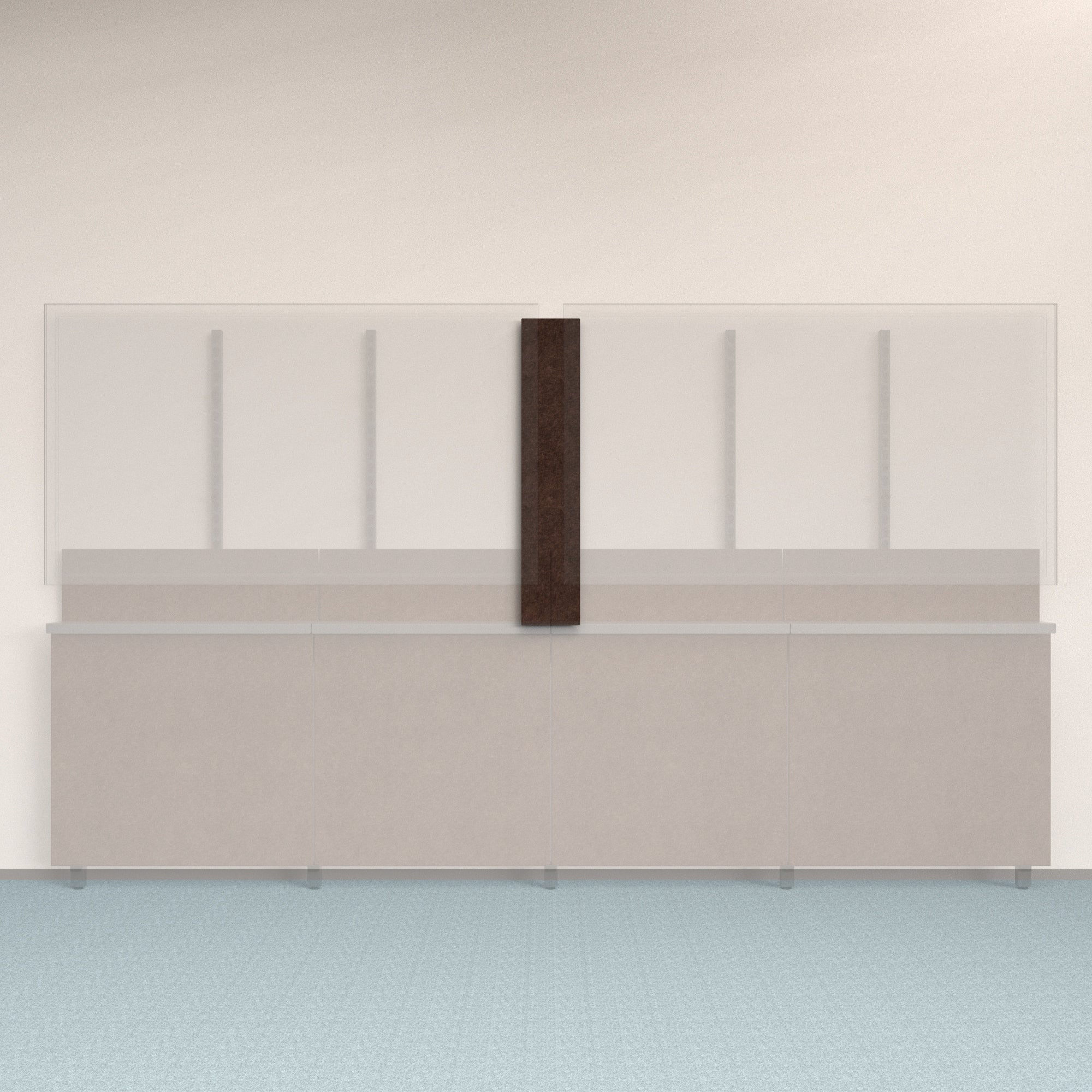 Framework Accent Wall Panel in Cocoa finish.