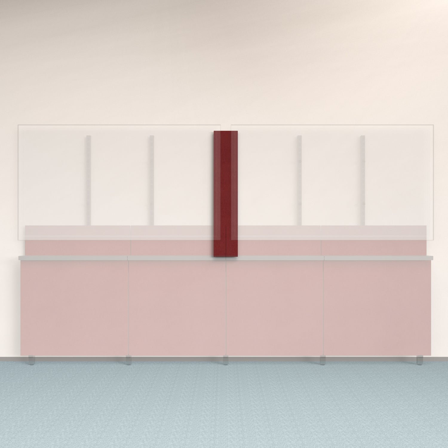 Framework Accent Wall Panel in Ruby finish.