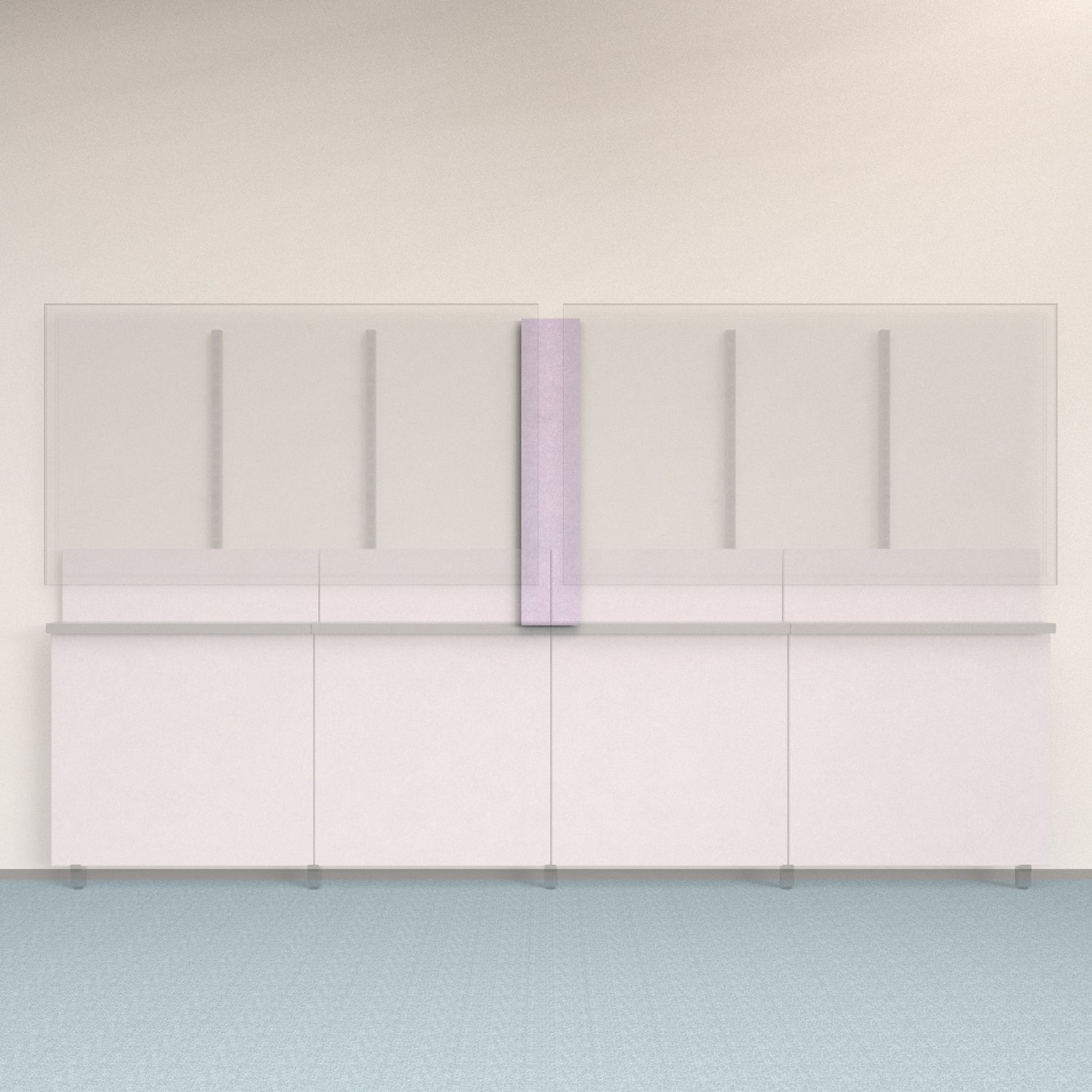 Framework Accent Wall Panel in Lilac finish.