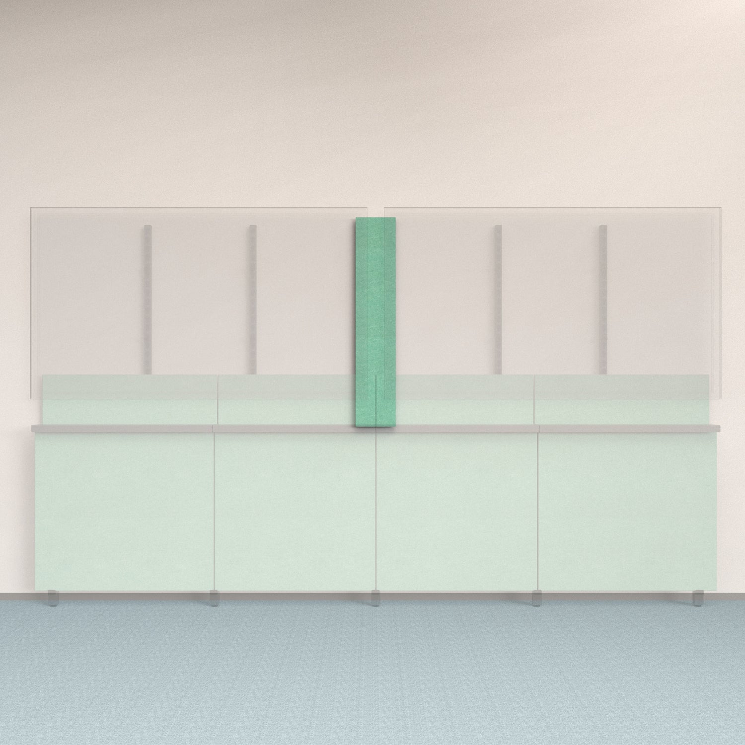 Framework Accent Wall Panel in Mint finish.