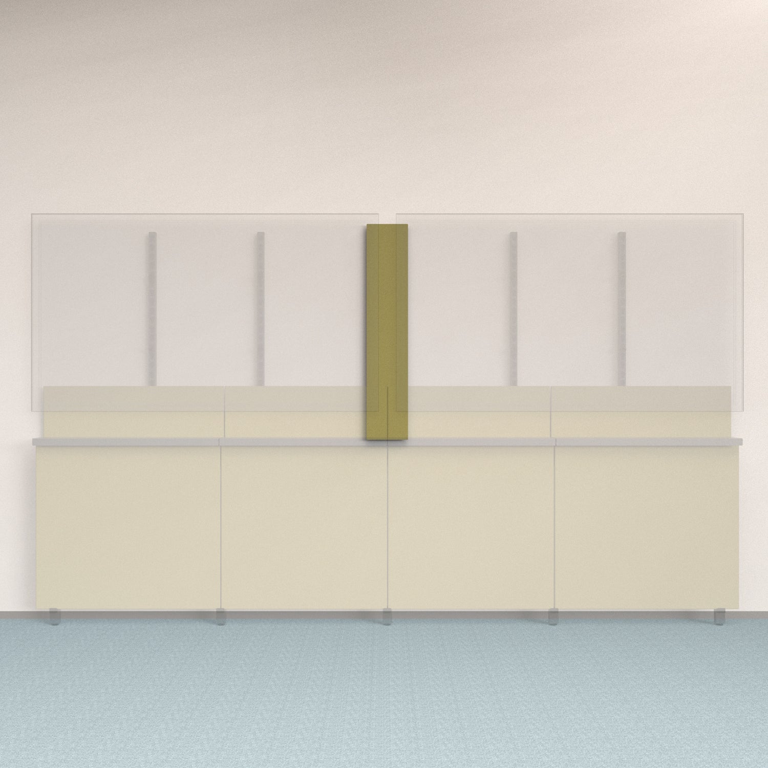Framework Accent Wall Panel in Olive finish.