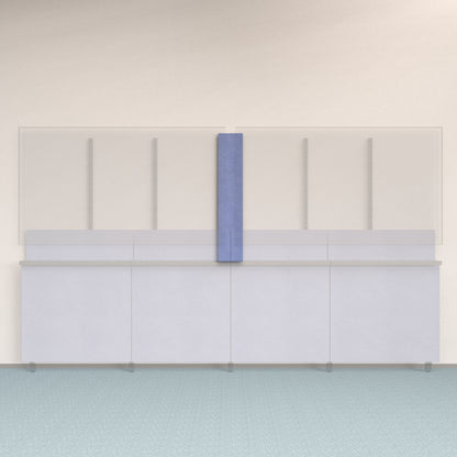 Framework Accent Wall Panel in Periwinkle finish.