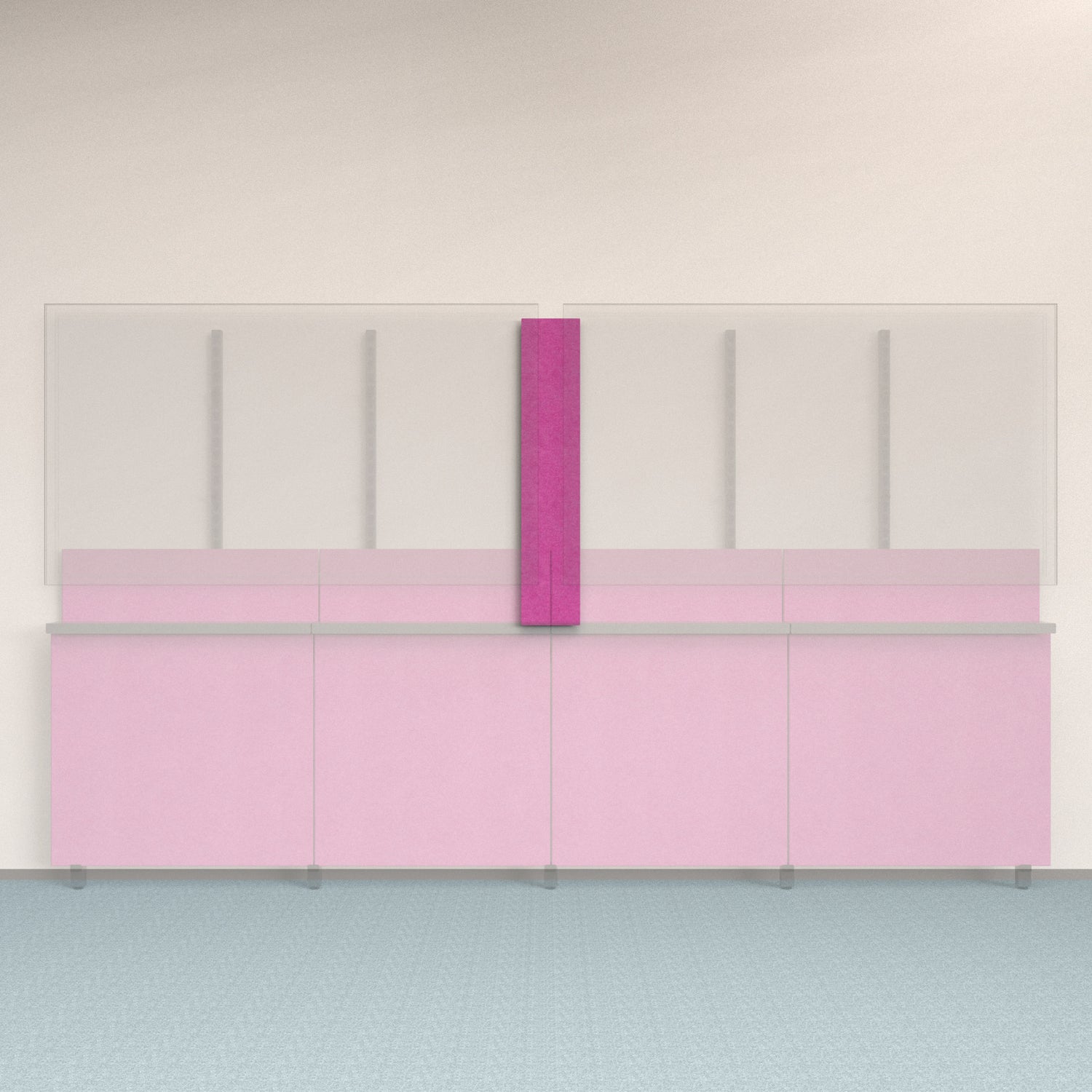 Framework Accent Wall Panel in Plum finish.