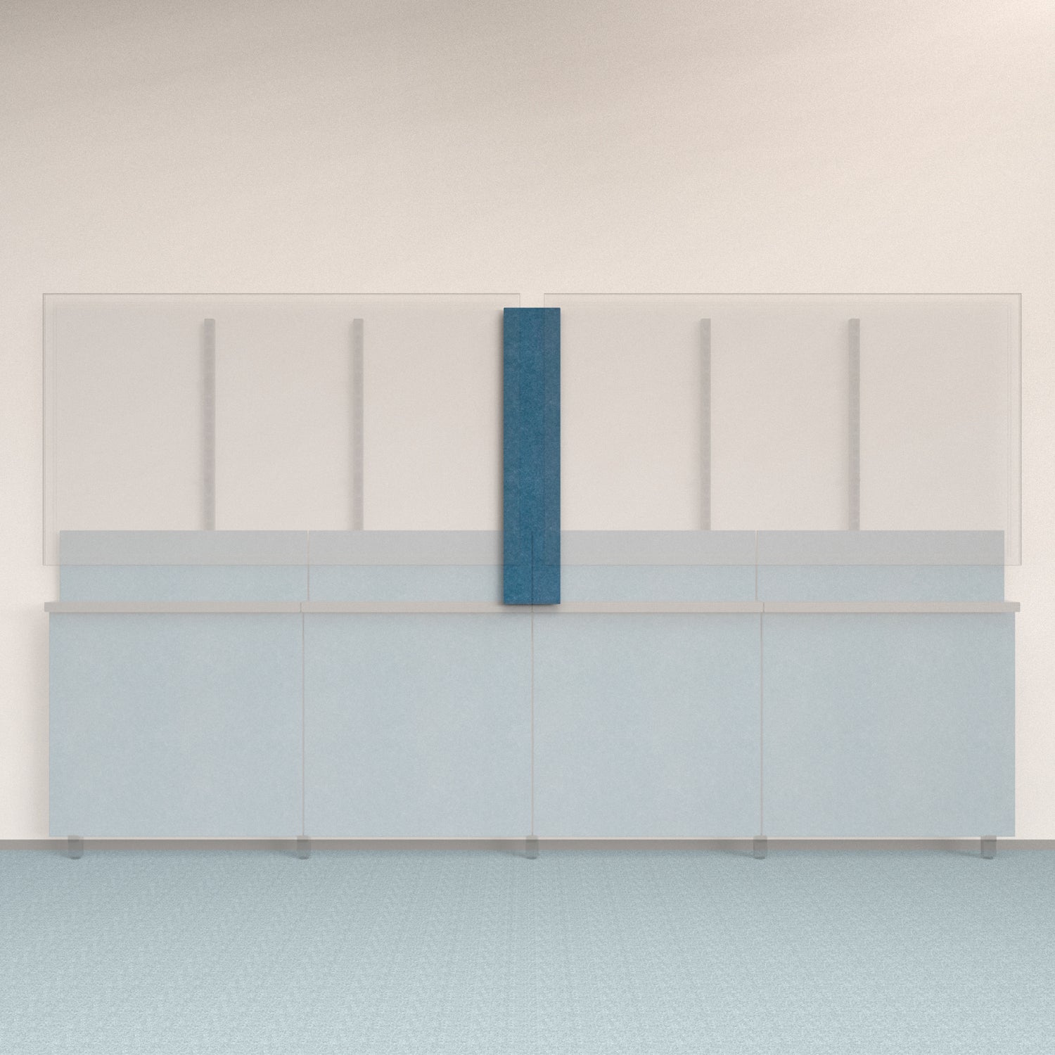 Framework Accent Wall Panel in Slate Blue finish.