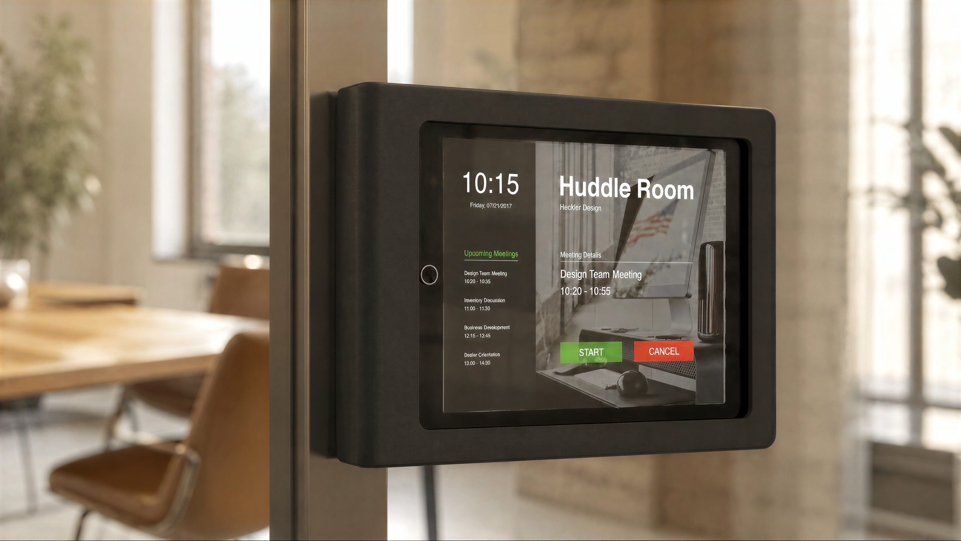 Front Mount for iPad 10.2-inch installed on a wall.
