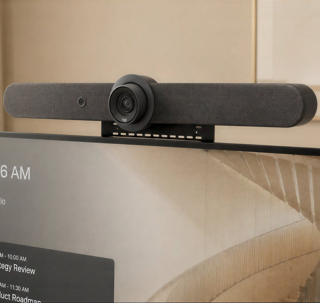 Cart Mount for Logitech Rally Bar product view.