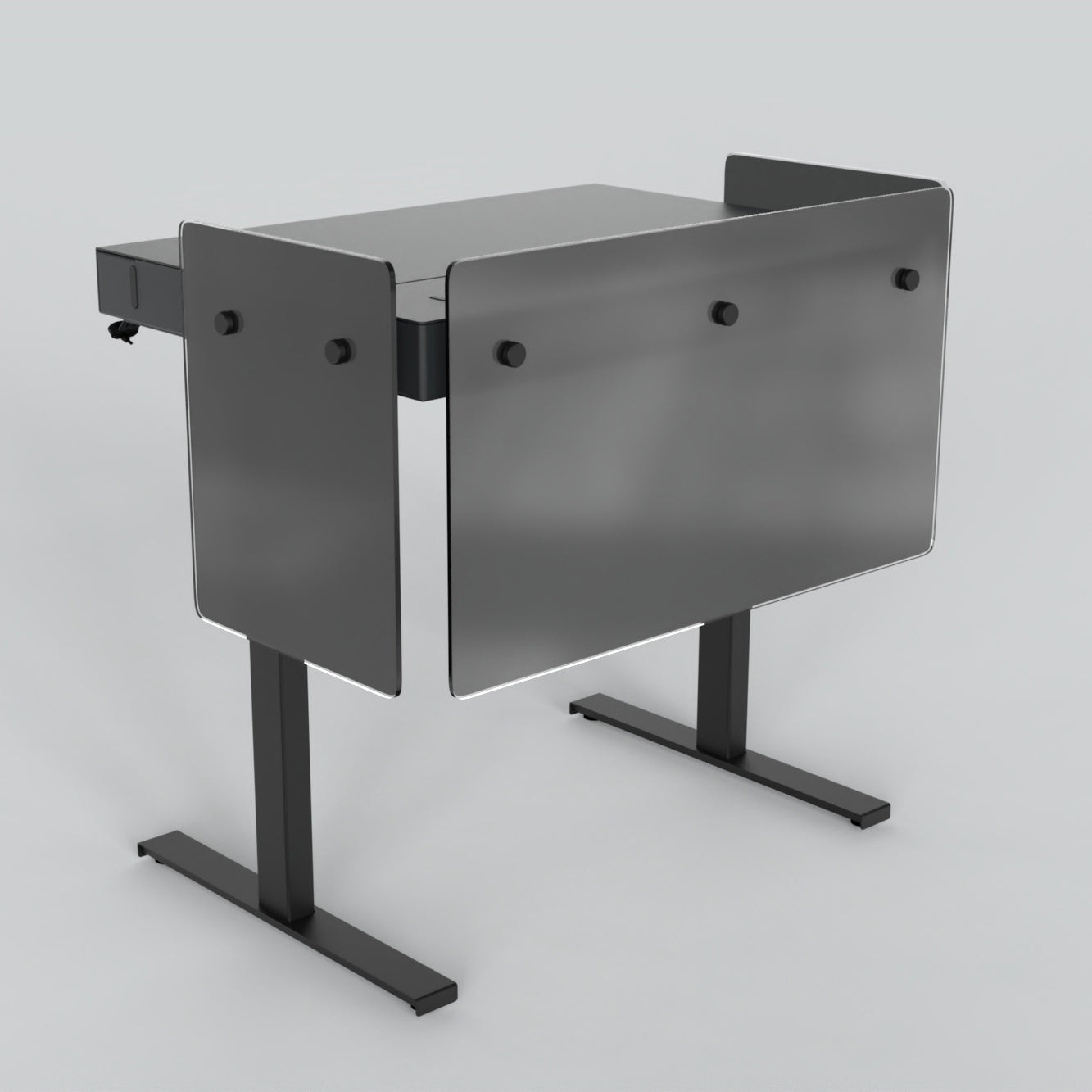 Premium Modesty Panel Set for Heckler Lectern 4U in Dark Frost printed finish.