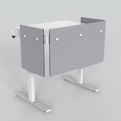 Premium Modesty Panel Set for Heckler Lectern 4U in Opaque Cool Grey 6 C printed finish.