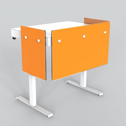 Premium Modesty Panel Set for Heckler Lectern 4U in Opaque Pantone PMS 1375 C printed finish.