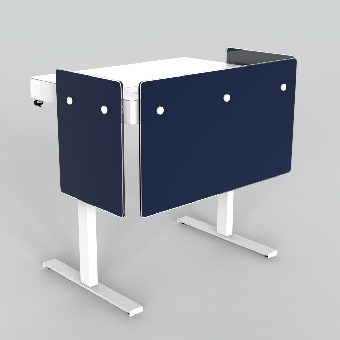 Premium Modesty Panel Set for Heckler Lectern 4U in Opaque Pantone PMS 282 C printed finish.