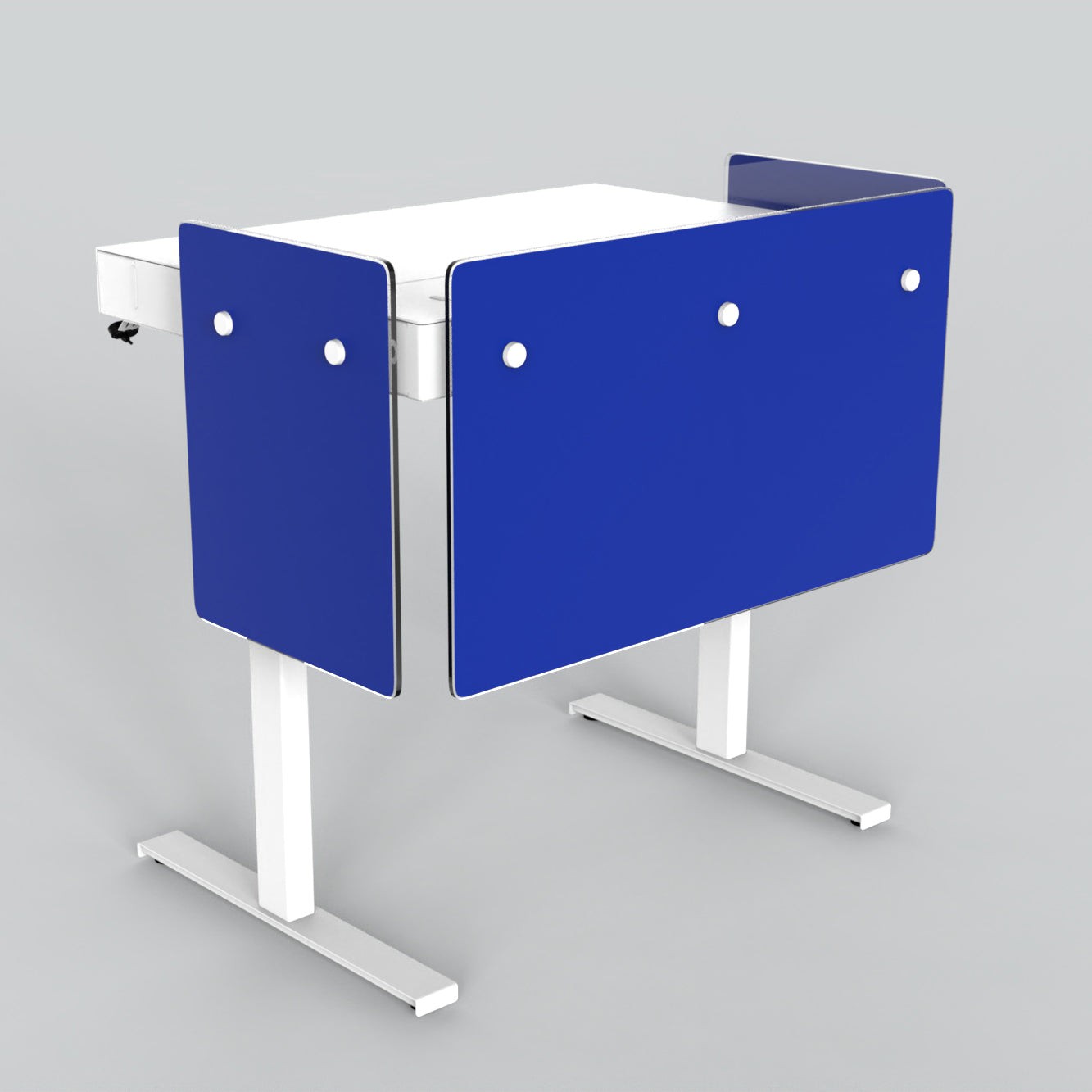 Premium Modesty Panel Set for Heckler Lectern 4U in Opaque Pantone PMS 286 C printed finish.