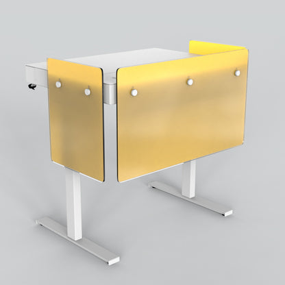 Premium Modesty Panel Set for Heckler Lectern 4U in Translucent Pantone PMS 123 C printed finish.