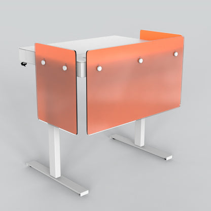 Premium Modesty Panel Set for Heckler Lectern 4U in Translucent Pantone PMS 165 C printed finish.