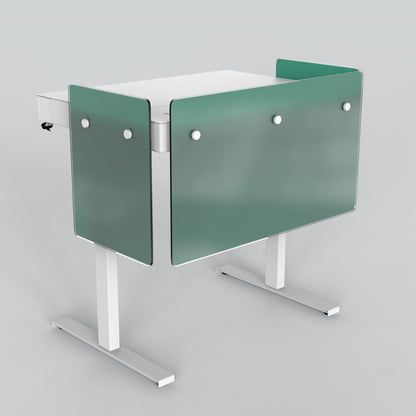 Premium Modesty Panel Set for Heckler Lectern 4U in Translucent Pantone PMS 3298 C printed finish.