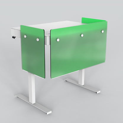 Premium Modesty Panel Set for Heckler Lectern 4U in Translucent Pantone PMS 354 C printed finish.