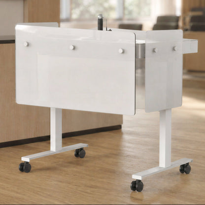 Premium Modesty Panel Set for Heckler Lectern 4U installed with front panel.