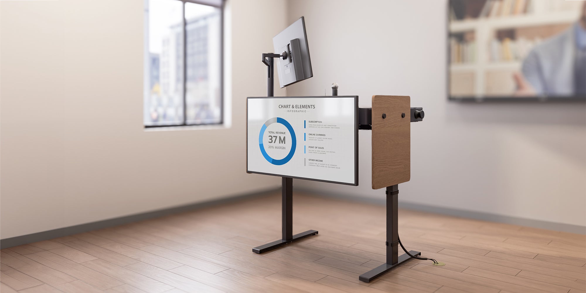 Display Mount Kit for Lectern 4U | Heckler
