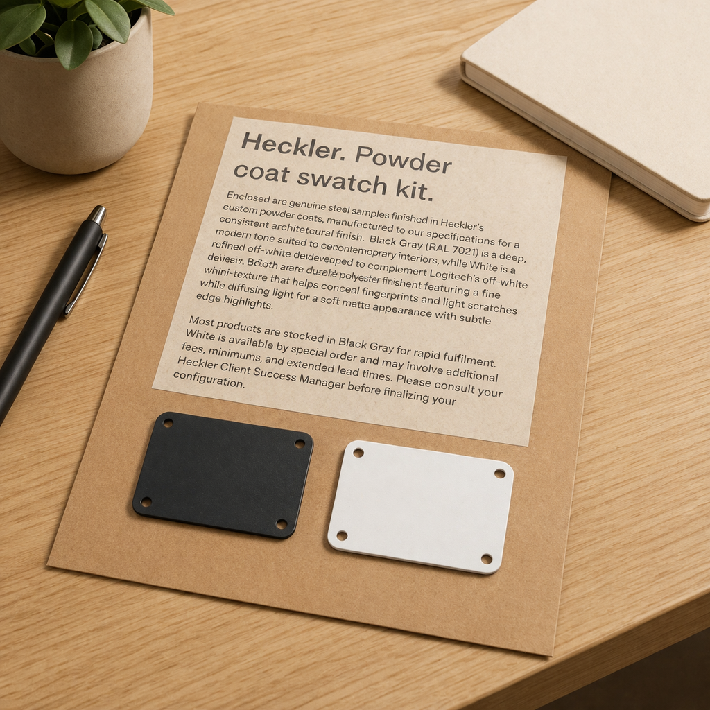 Powder coat swatch kit